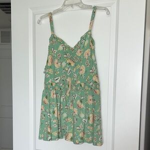 Torrid Mint Floral Tank Top